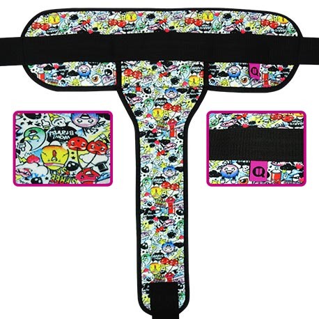 PADDED PERINEAL RESTRAINT BELT GRAFITI | Ubiotex®