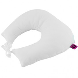 ALMOHADA VIAJE HERRADURA DESENFUND. BLANCO | Ubiotex®