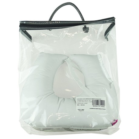 ALMOHADA VIAJE HERRADURA DESENFUND. BLANCO | Ubiotex®