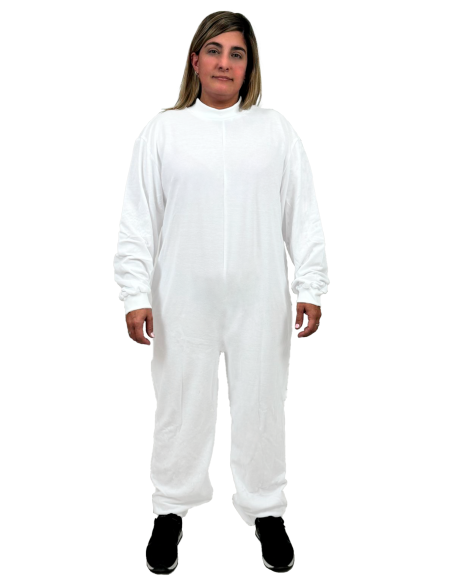 PYJAMA POUR L’INCONTINENCE ECO T/LONG BLANC | Ubiotex®