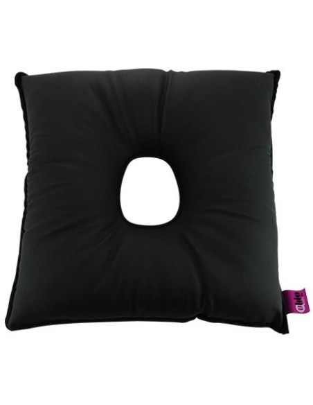 SANILUXE SQUARE CUSHION W/HOLE GRAPHITE  | Ubiotex®