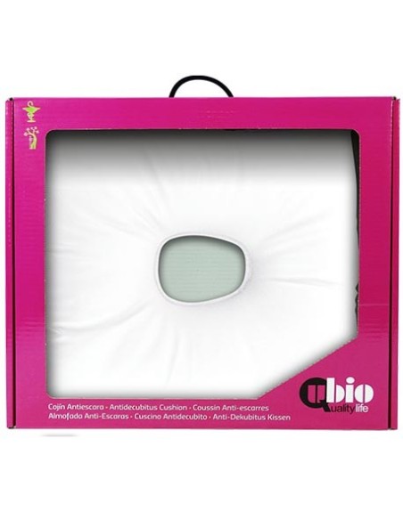 CUSCINO SANILUXE QUADRATO CON FORO NERO | Ubiotex®