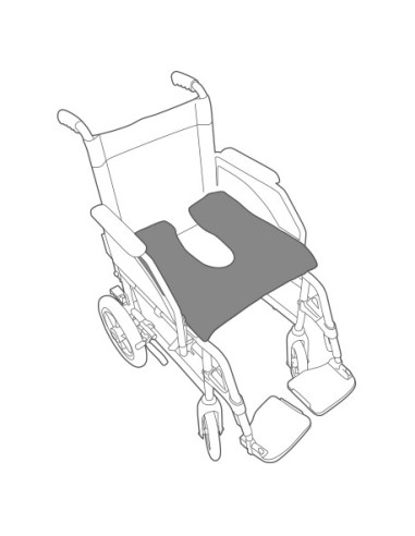 COUSSIN FER À CHEVAL ROND GRAPHITE | Ubiotex®