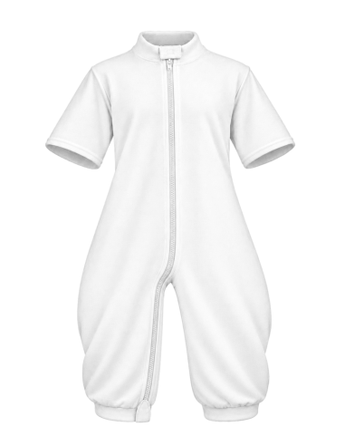 PIJAMA ANTIPAÑAL SANITIZED T/CORTO C/DELANTERA BLANCO | Ubiotex®