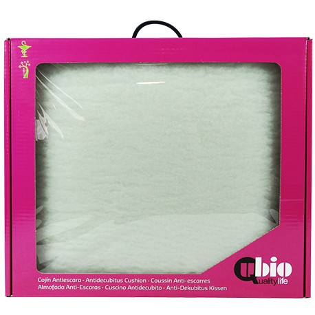 SANITIZED SQUARE CUSHION - WHITE 44X44 | Ubiotex®