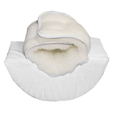SEMICILYNDRICAL WATERPROOF HEEL PADS WHITE | Ubiotex®