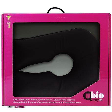 SANILUXE HORSESHOE ROUND CUSHION- GRAPHITE  | Ubiotex®