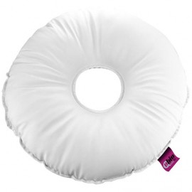 SANILUXE ROUND CUSHION W/ HOLE WHITE 