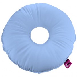 SANILUXE ROUND PILLOW W/HOLE LIGHT BLUE