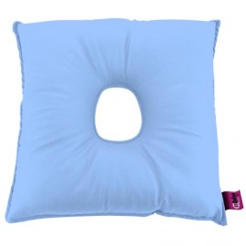 SANILUXE SQUARE CUSHION W/HOLE LIGHT BLUE