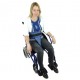 WHEELCHAIR PADDED IRONCLIP PERINEAL RESTRAINT BELT